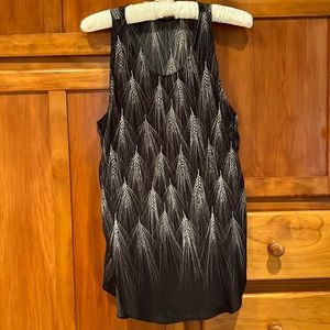 3.1 Phillip Lim Black Print Sleeveless Top Size 2